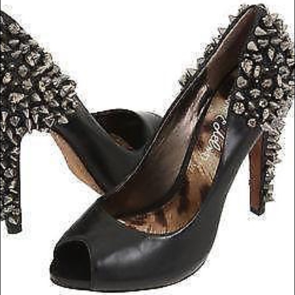 Sam Edelman Lorissa spikes and rhinestone heels